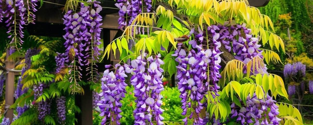 La glycine : la plante grimpante parfaite pour embellir votre grillage en juin