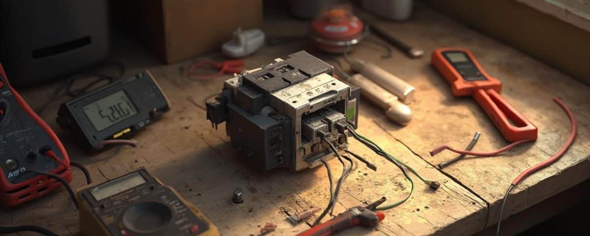 Établi avec des outils et instruments électroniques pour la réparation