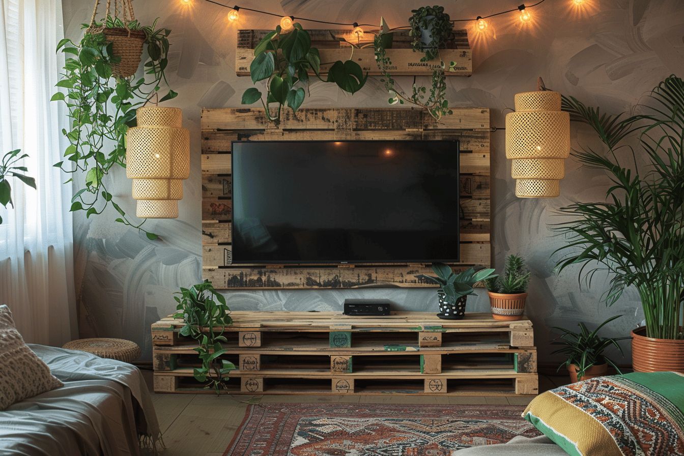 Idées pour fabriquer une paroi TV avec palette Idées pour fabriquer une paroi TV avec palette